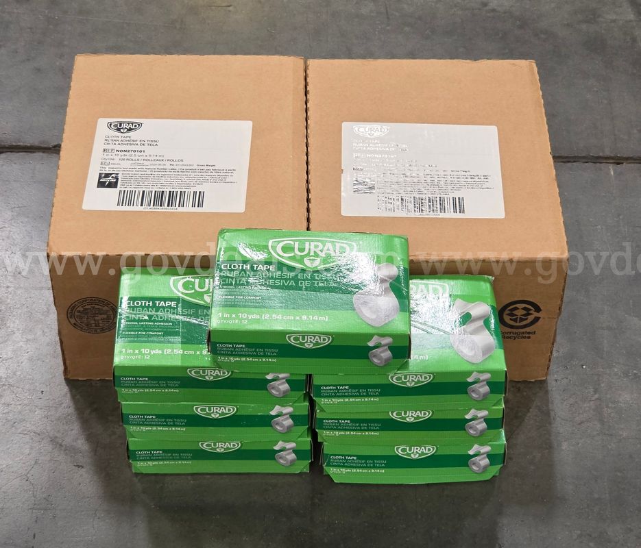 Lot of Curad Cloth Medical Tape (2 Case Boxes + 7 Retail Packs)