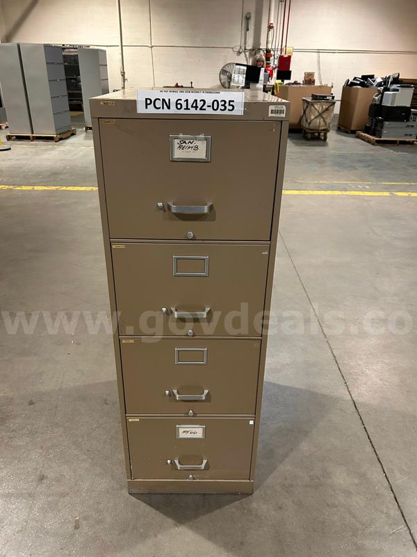 Cabinet, Filing, 4 Drawers, Metal