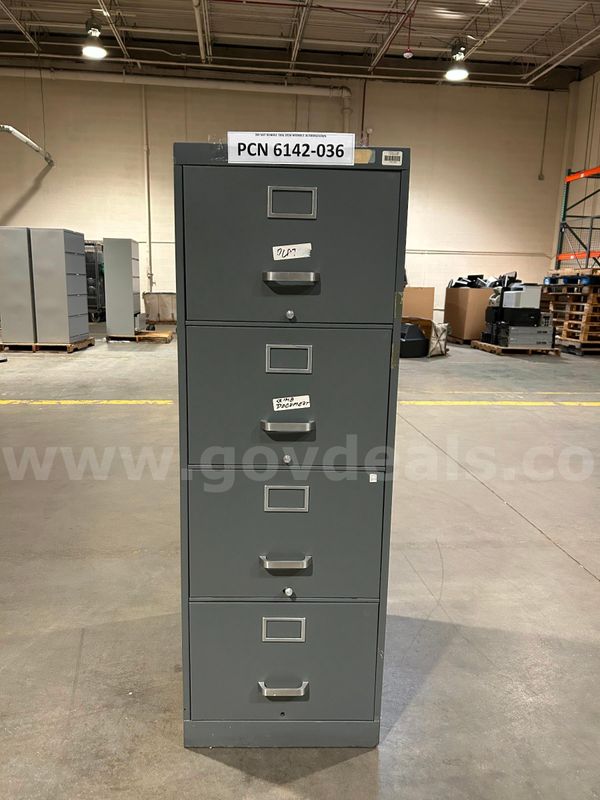 Cabinet, Filing, 4 Drawers, Metal