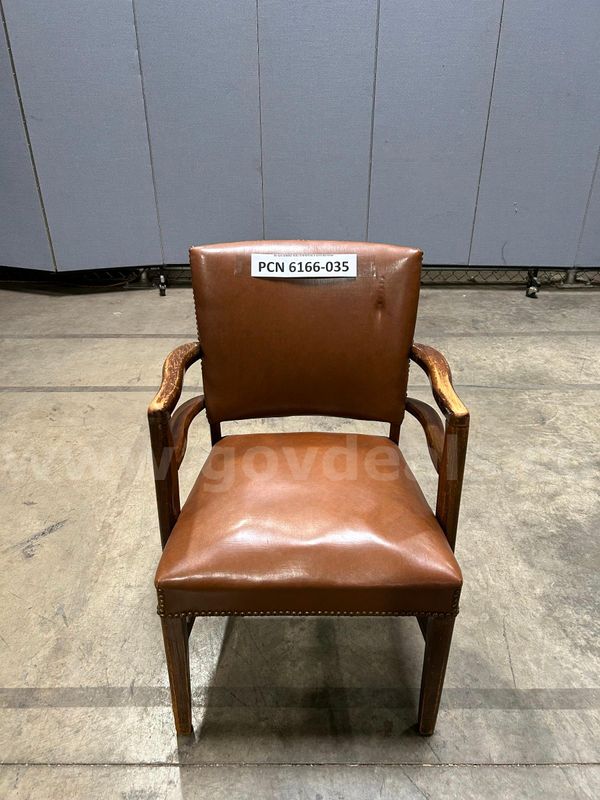 Guest, Chair, Wood, Brown, Vinyl