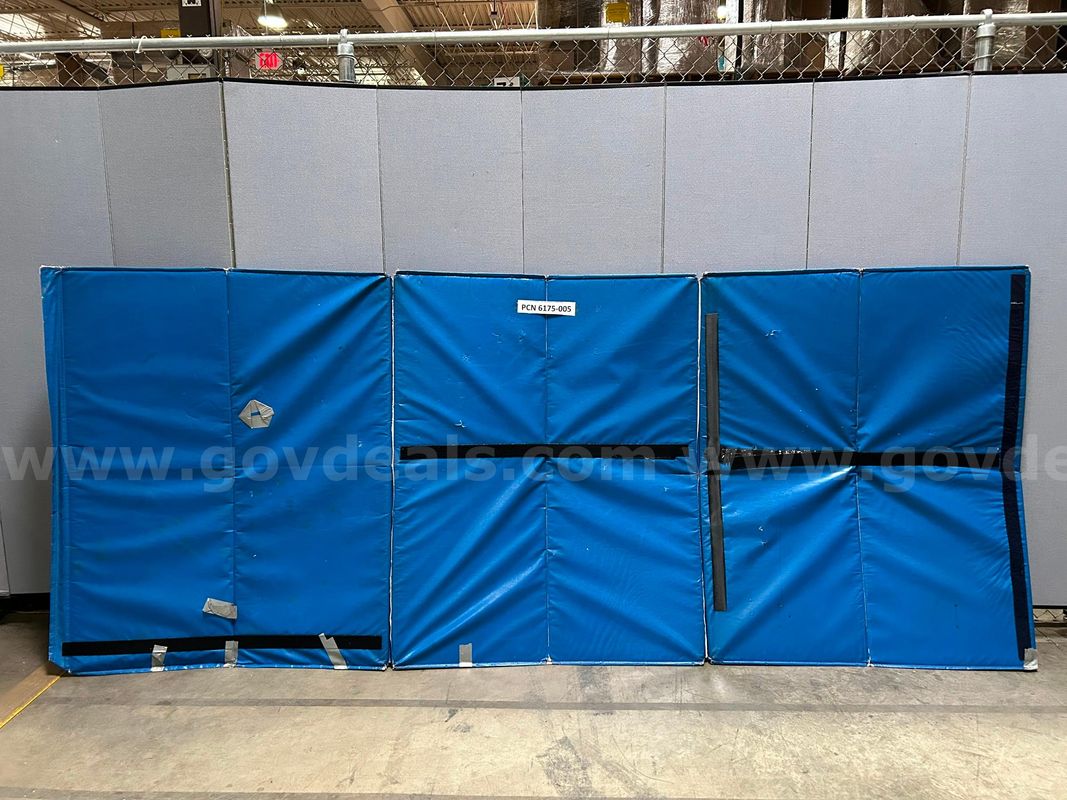 Gym Mat, Pad, 6-Panels, Blue