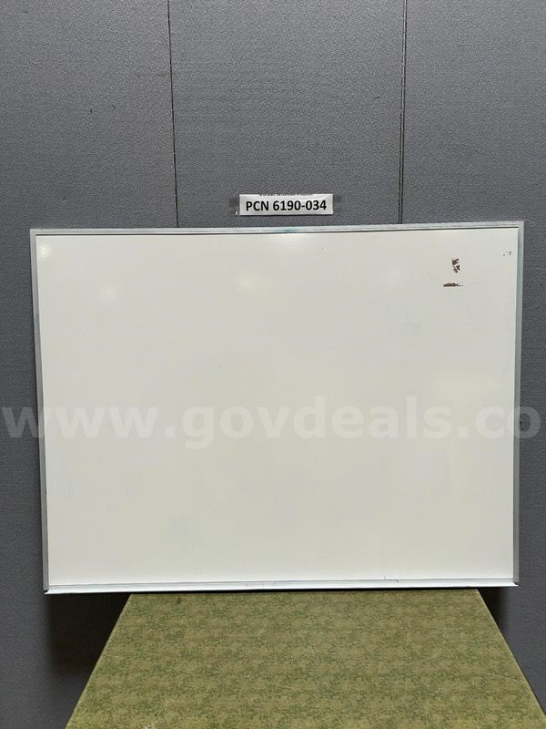 Dry Erase Board, Metal Frame (worn spots)