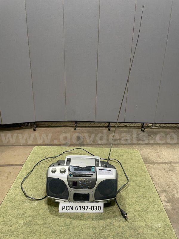 CD Radio Cassette Recorder, AIWA, CSD-ES227, AC Power Cord, 8-"C" Size Batteries