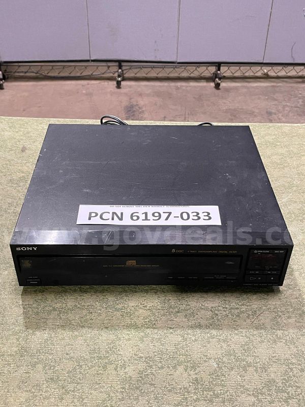 5-Disc Carousel CD Changer, Sony CDP-C201