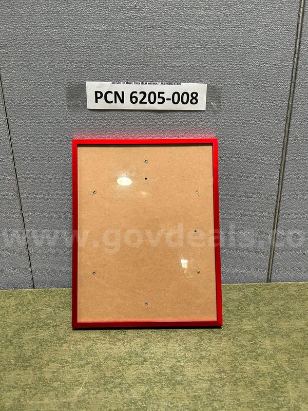 Picture Frame, Metal, Red