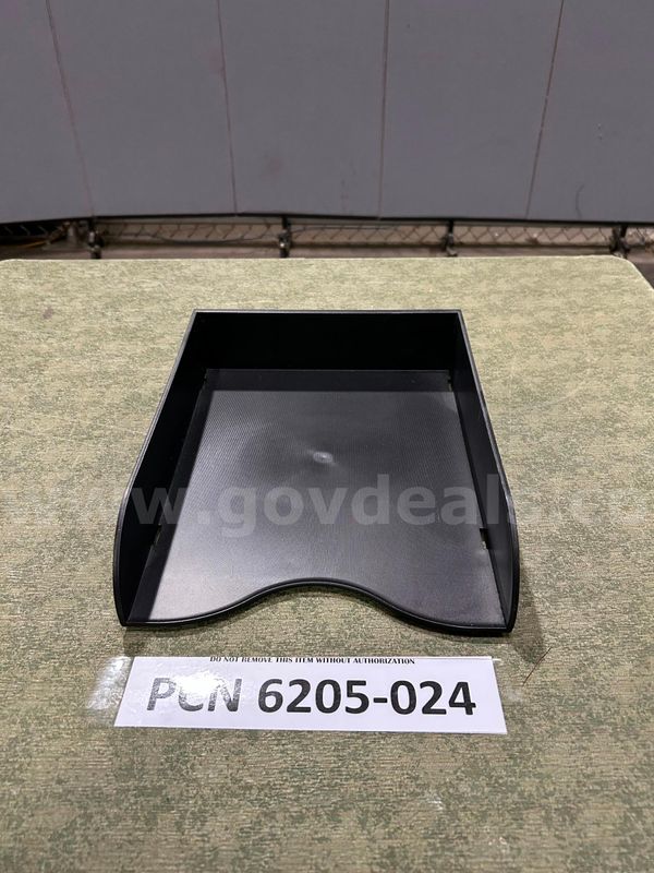 Paper Tray for Desk, Plastic, Black