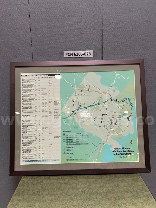 Picture, Glass, Metal, "Park and Ride"