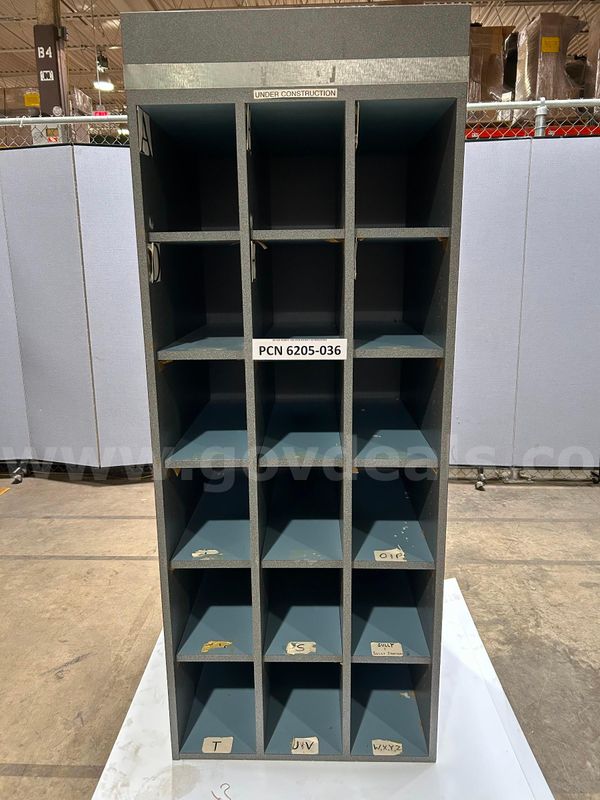 Organizer, Office, Storage, 18 Slot, Wood