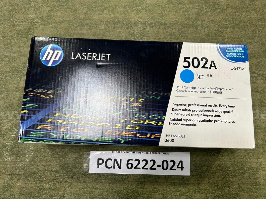 Toner, Laser Jet, HP Cyan, Q6471A, 502A