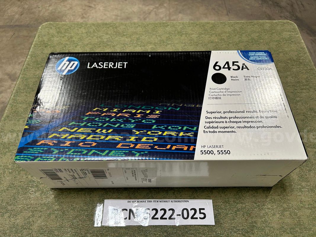 Toner, Laser Jet, HP Black, 645A, C9730A