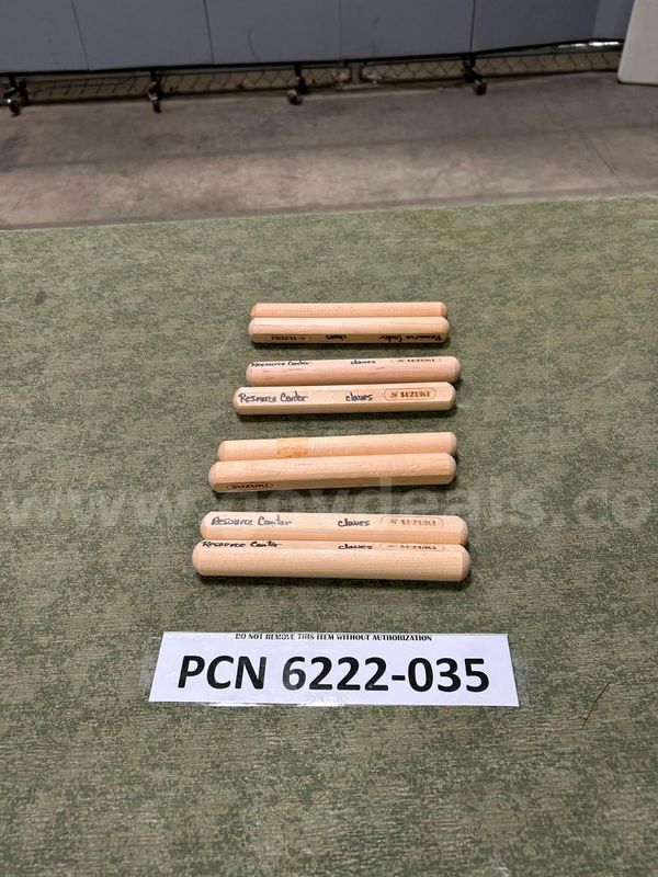 Rhythm Sticks, Suzuki Clave, Wood; (4 sets of 2)