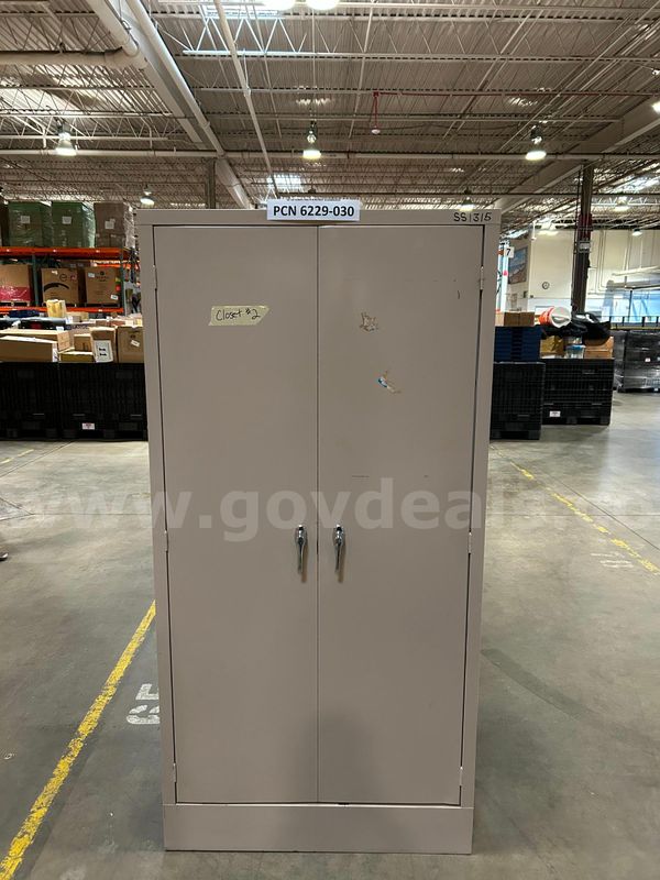 Cabinet, Storage, 2-Doors, 4-Shelves, Metal