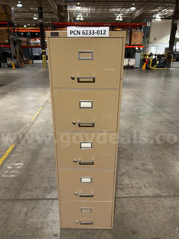 Filing Cabinet, 5-Drawers, Metal
