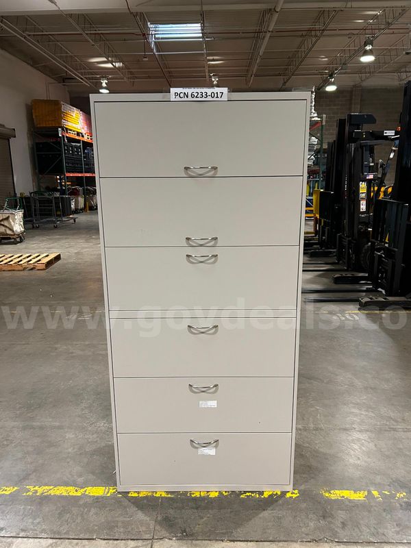 Filing Cabinet, 6-Drawers, Metal