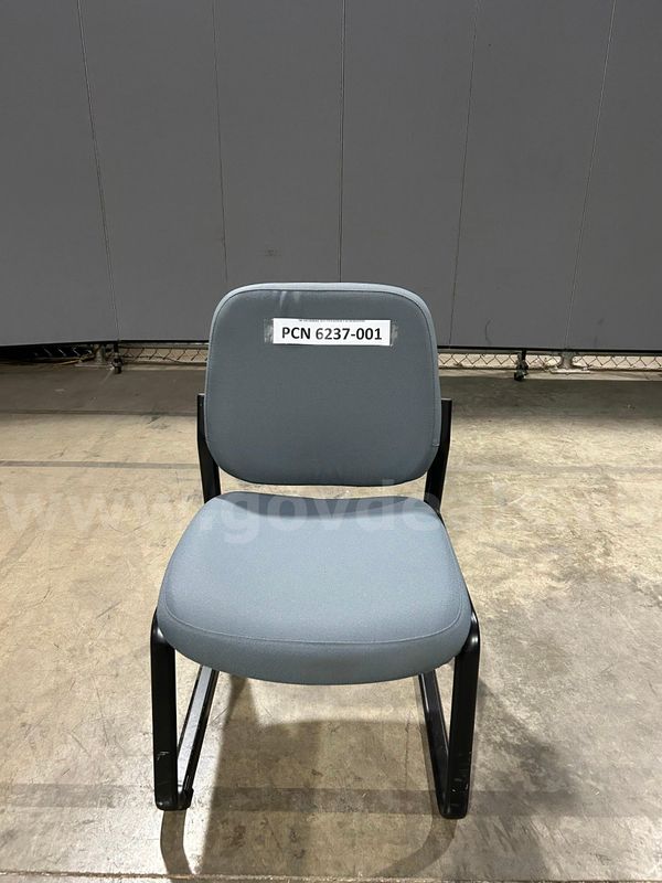 Guest, Chair, Armless, Blue, Metal Frame