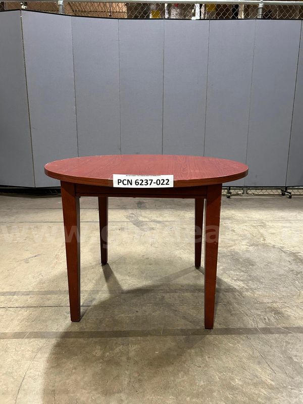 Table, Display, Round, Wood (trim damage)