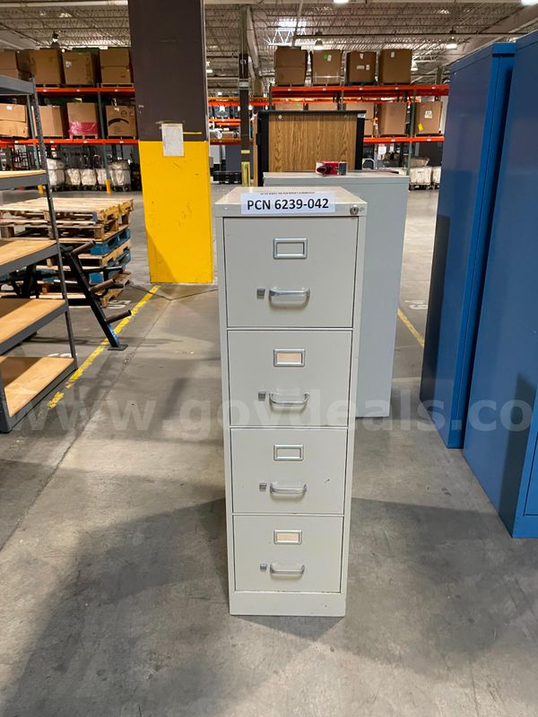 Filing Cabinet, 4-Drawers, Metal
