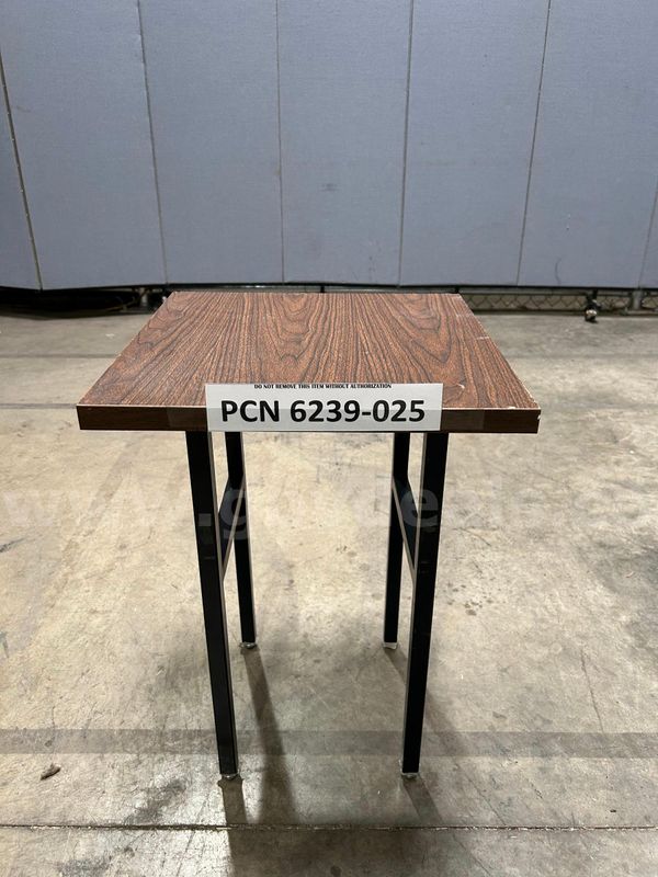 End Table, Wood-Top, Metal (trim damage)