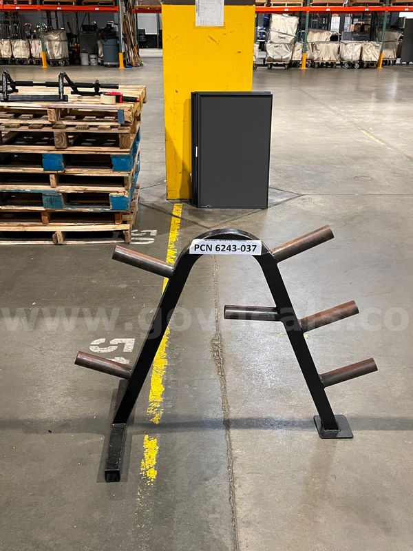 Weight Rack for Plates, 6-posts with 2" Center Hole, Steel