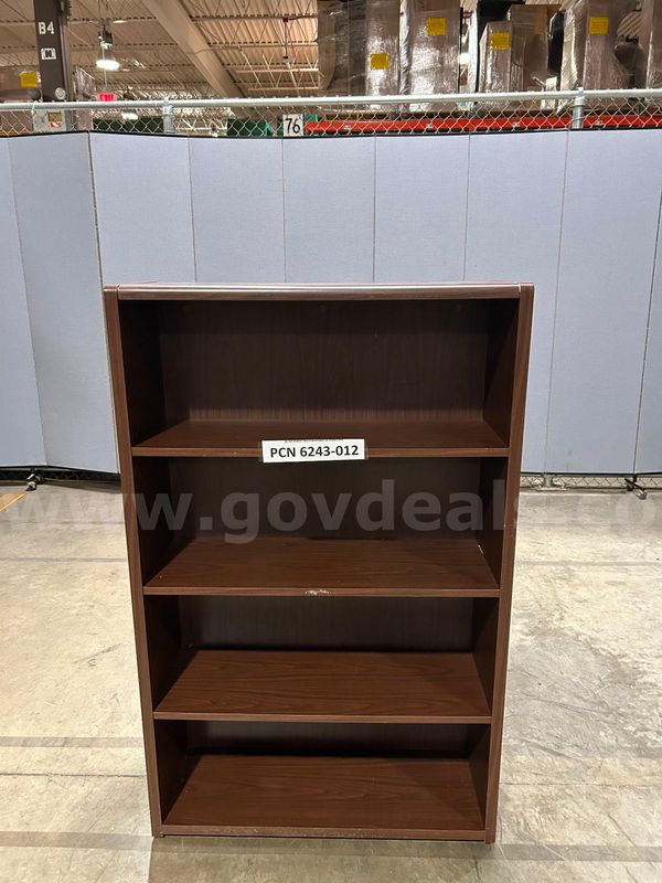 Bookcase, Office, 4 Shelves, Wood