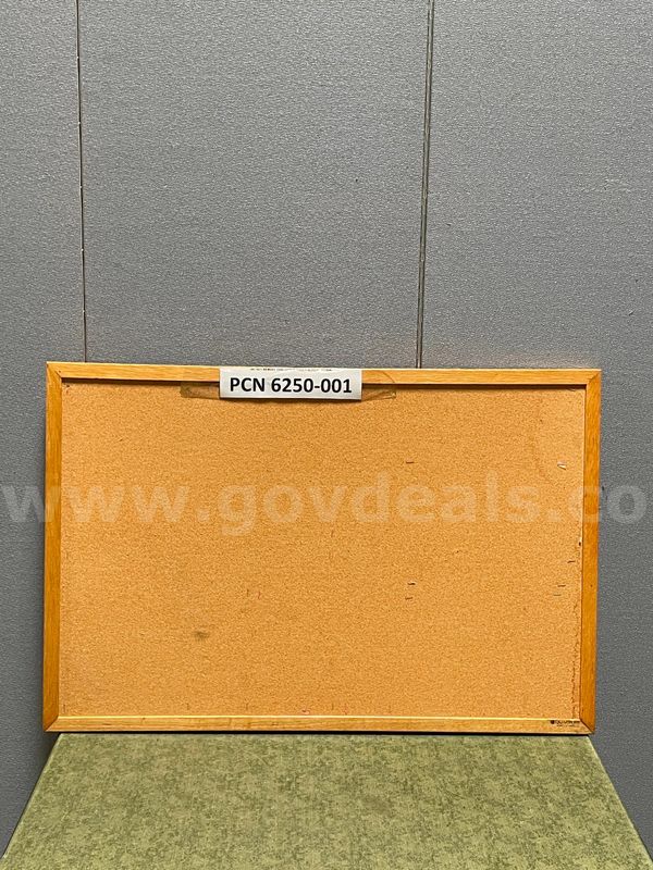 Bulletin Board, Cork, Wood Frame