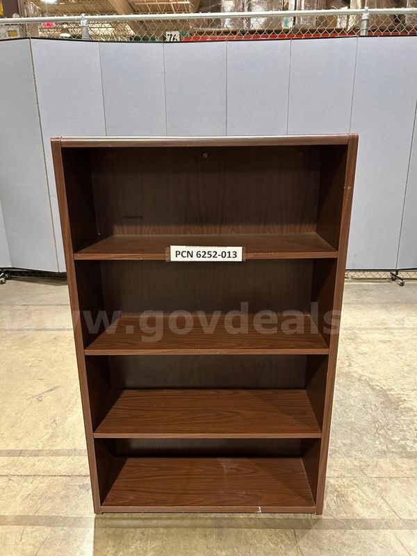 Bookcase, 4-Shelves, Wood