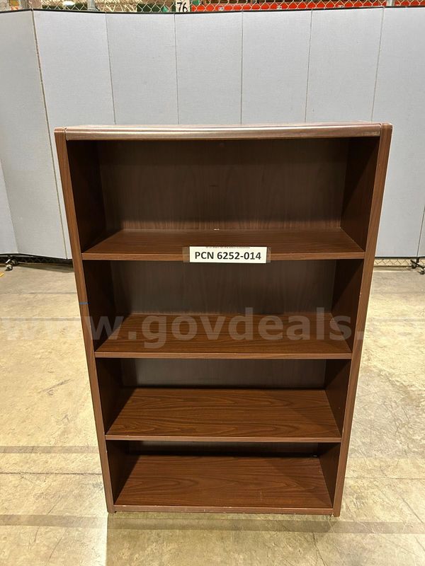 Bookcase, 4-Shelves, Wood