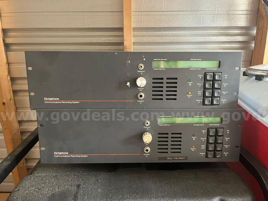 Two Dictaphone Communications Recording Systems