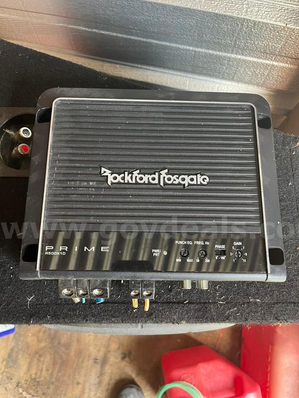 Rockford Fosgate Subwoofer and Amplifier