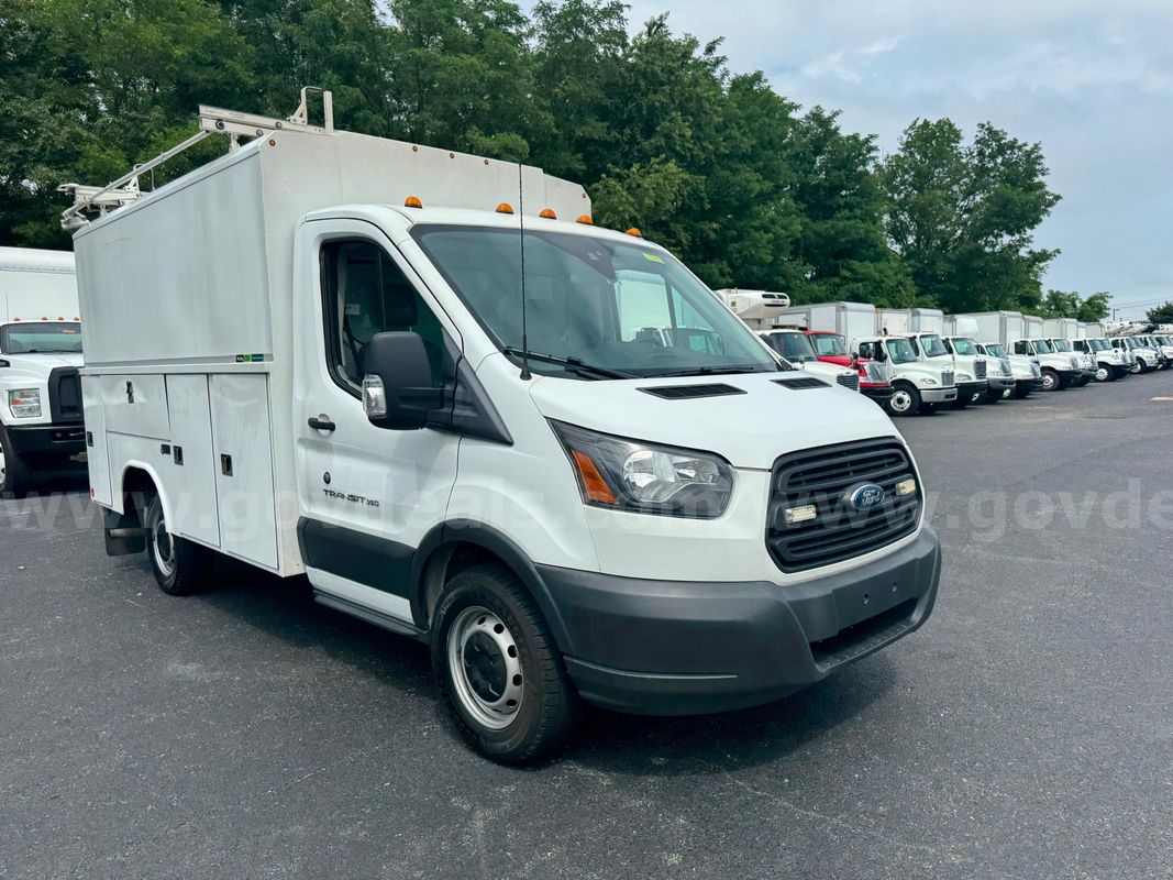 2018 FORD TRANSIT T350 SRW ENCLOSED UTILITY BODY