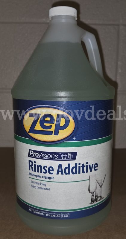 Commercial dishwasher rinse aid, disinfectant and sanitizer