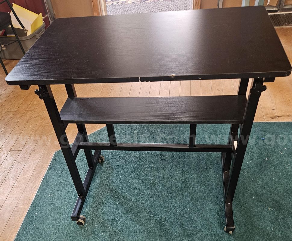 Small Black Printer Desk - Used
