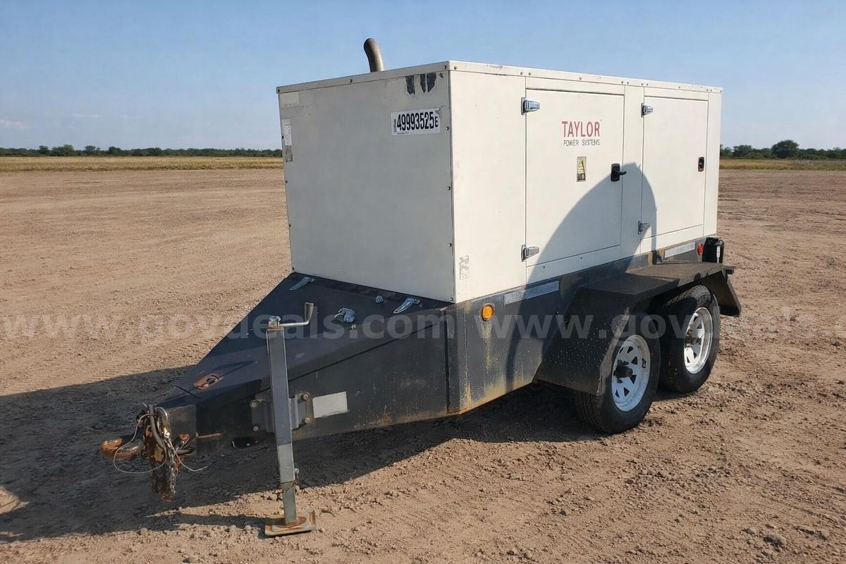 2004 Taylor Power System 60KW Turbo Diesel Generator 3 phase 1900 Hours