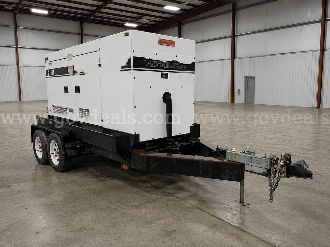 125KVA 3 Phase MQ Power Corp / Multiquip /Whisperwatt Diesel Mobile Standby