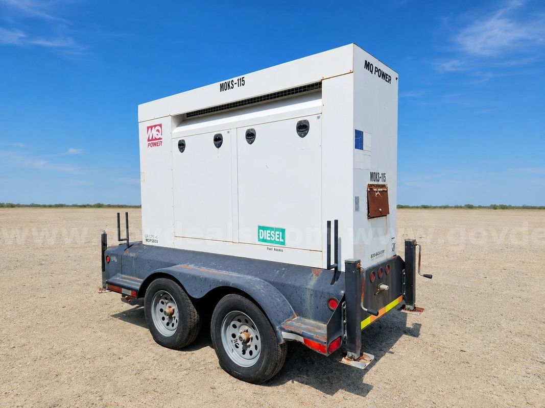 2008 MQ POWER 60KW Turbo Diesel Generator 873shows hours
