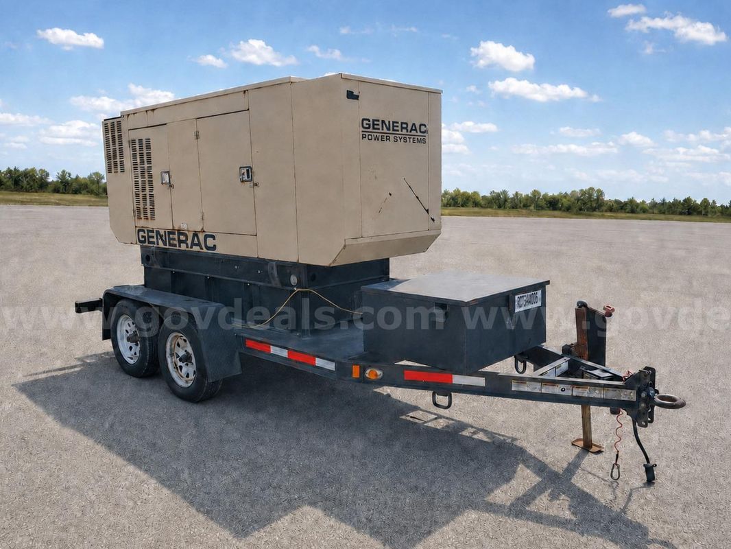 2005 GENERAC 60KW Generator John Deere Diesel Engine 1100 Hours