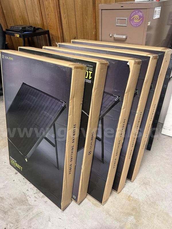 Lot of (5) Goal Zero Boulder 100 Solar Panels – 100 Watt