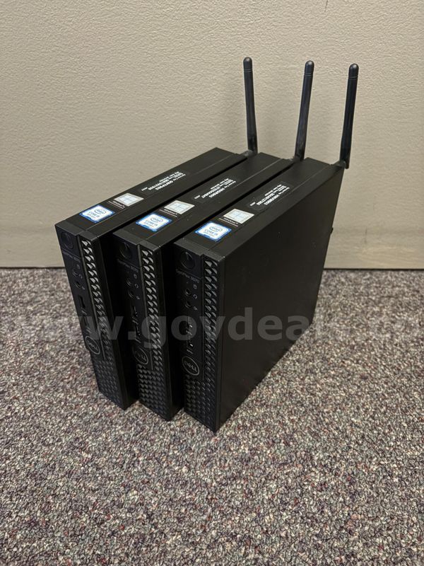 Lot of 3 Dell OptiPlex 3070 Micro PCs