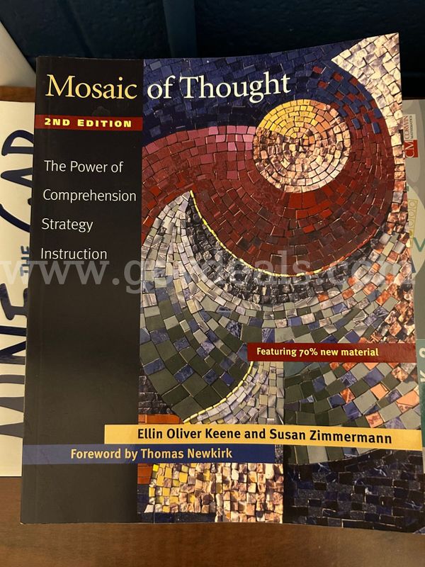 Teacher Editions: Mosaic Of Thought, The Cafe Book, 6+1 Traits of Writing, Book Whisperer, and Talk about Understanding