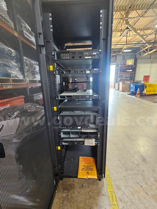 IBM Server Rack Cabinets with Installed IT Equipment, Lot of 2