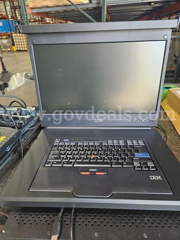 IBM/Lenovo Rack Console KVM Drawer with Integrated Monitor and Keyboard - Qty. 4