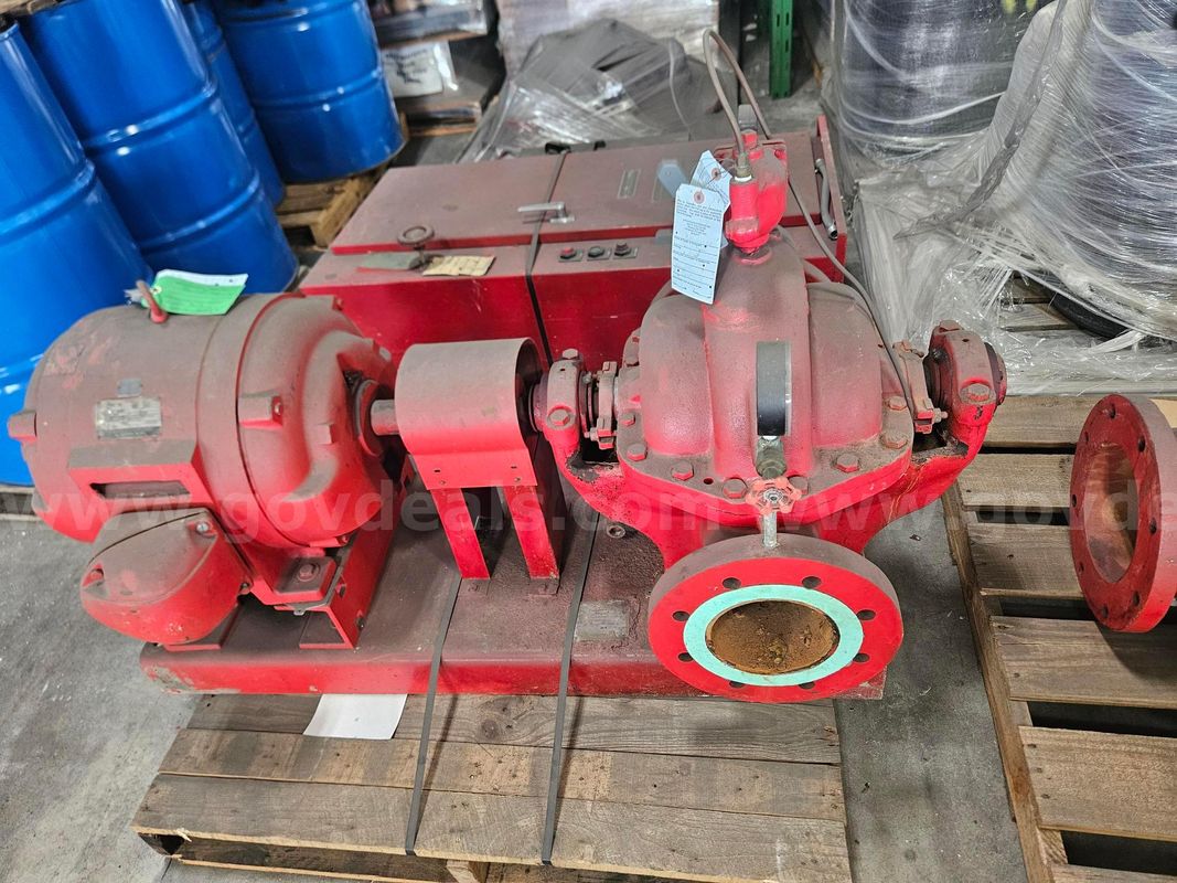 Fire Pump Controller, Electric Fire Pump Assembly & Pump Components Lot