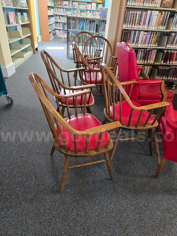 Set of 6 Wooden Chairs