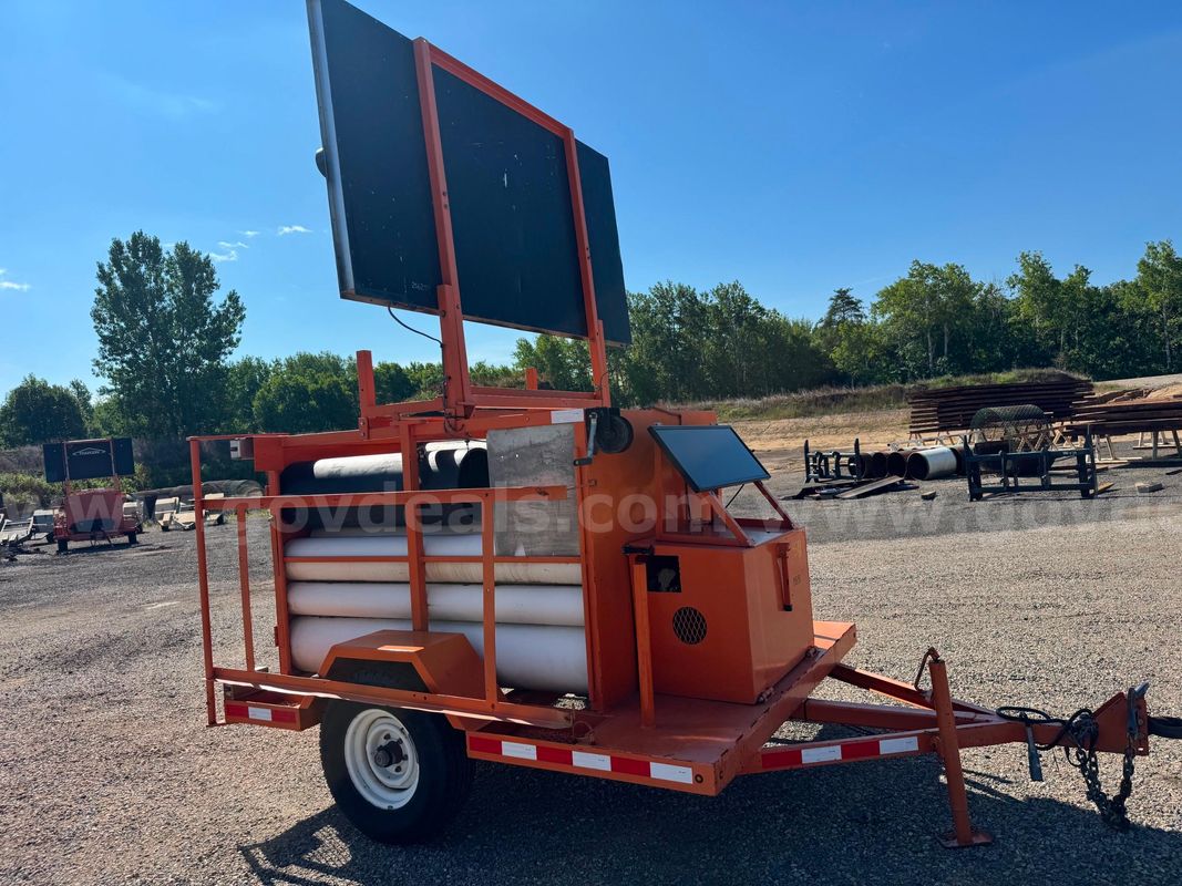 Arrow board storage trailer