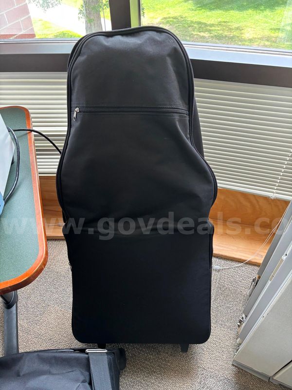 2 Portable Massage Chairs with roller bags