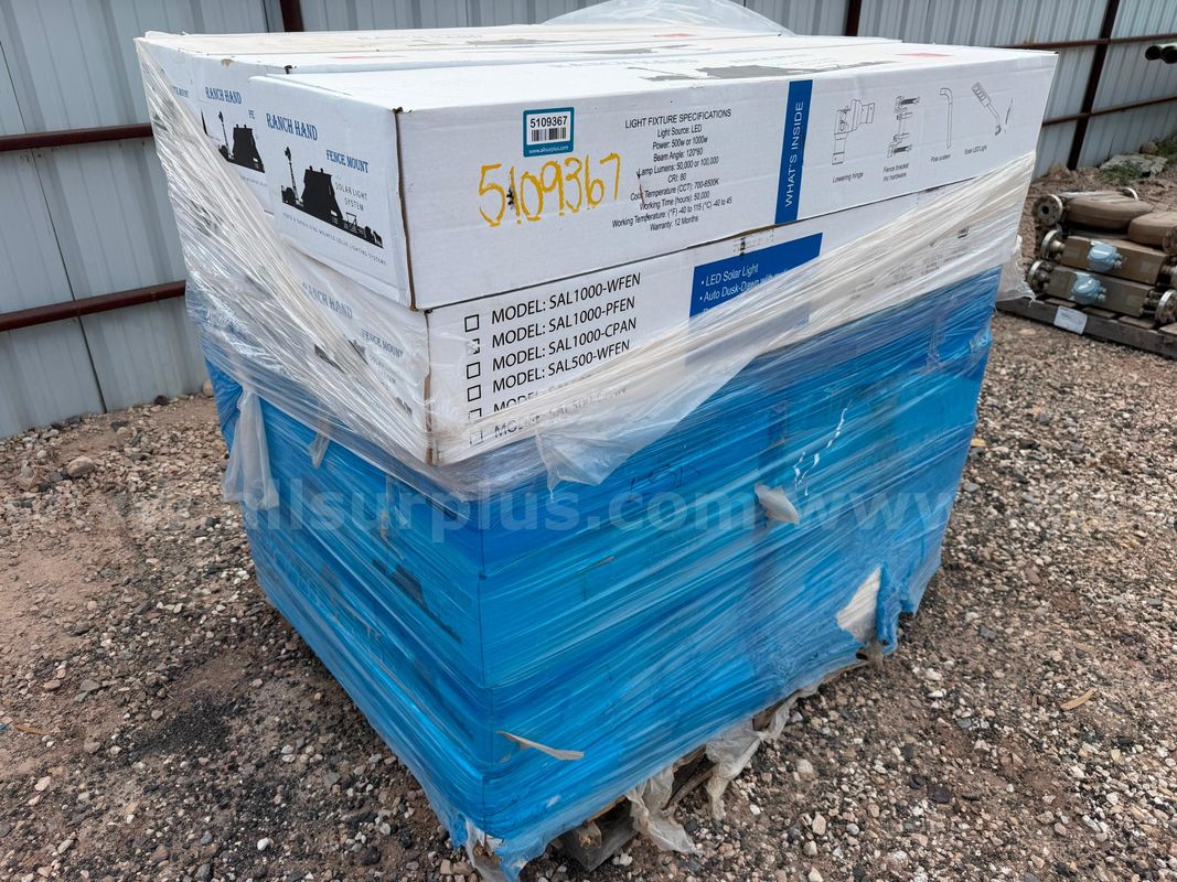 LED Lights and Bracket Kits, Solar Powered, Ranch Hand, SAL100-PFEN, Qty 18 Boxes