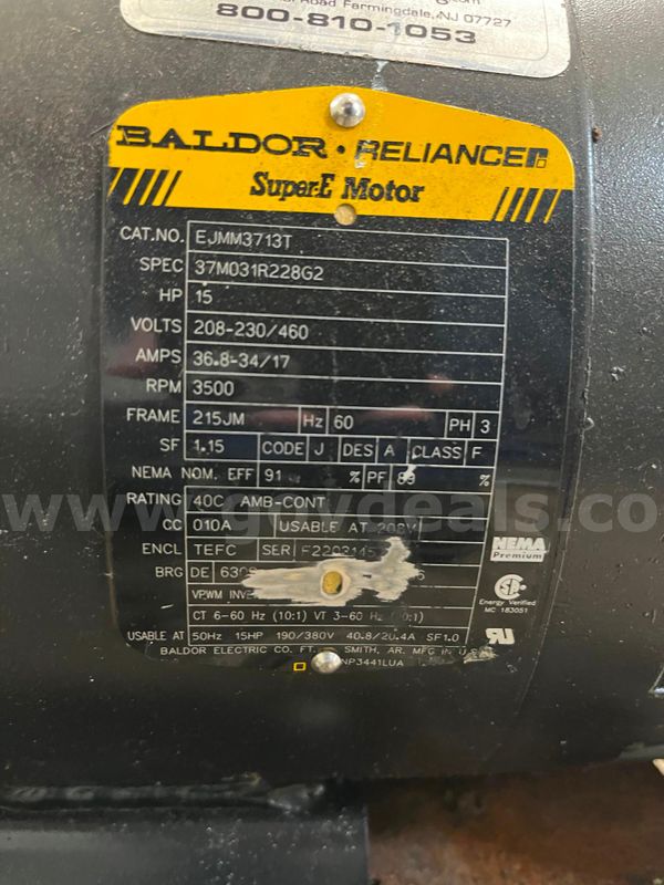 Baldor Reliance SuperE Motor PACO Pump