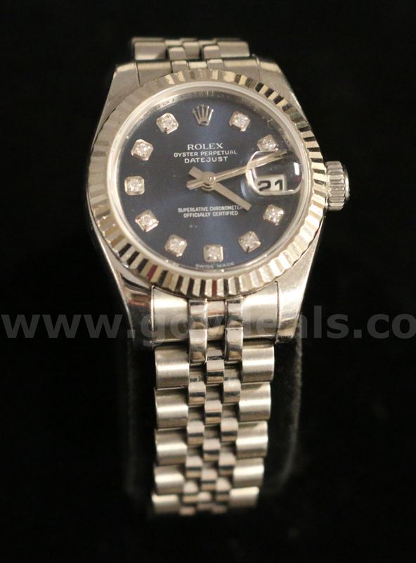Ladies Rolex Oyster Perpetual Date-Just Stainless Steel Wristwatch