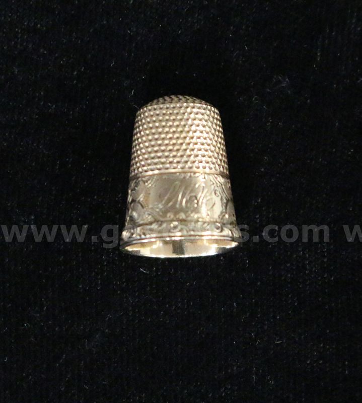 12K Yellow Gold Thimble, 3.1 Grams