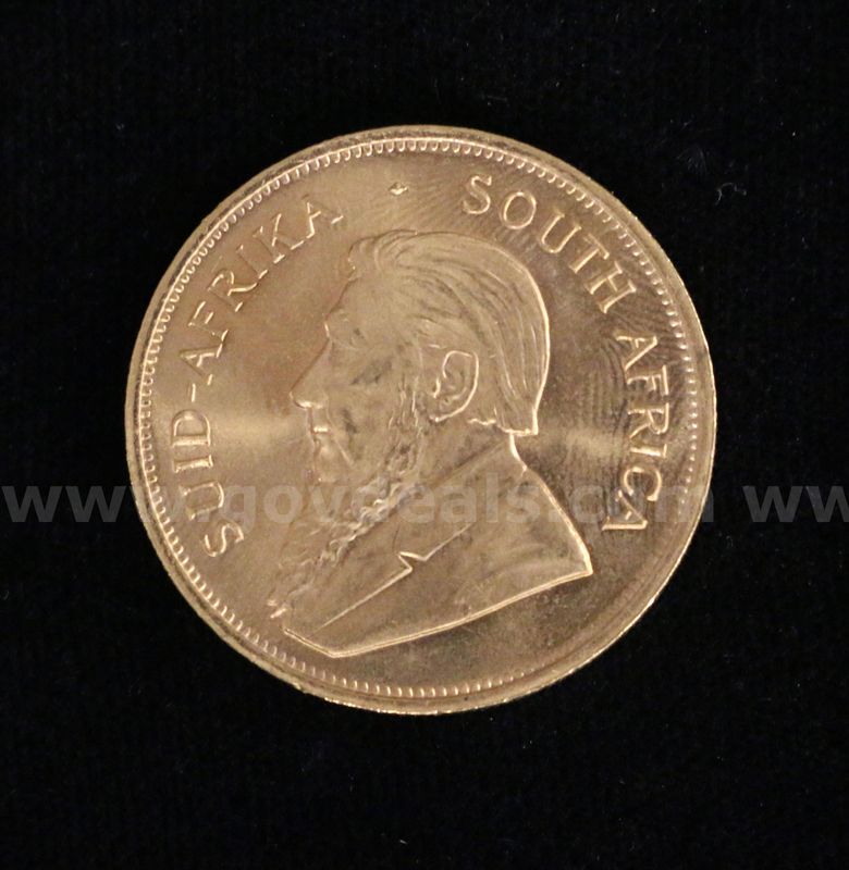 1982 S. Africa Gold 1 Ounce Krugerrand Coin, 33.8 Grams